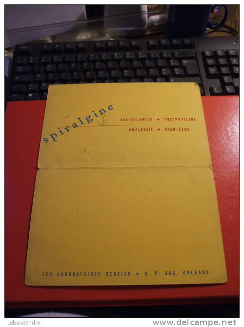 BUVARD DOUBLE:CALENDRIER PYRIDIUM EST AUX URINAIRES CE QUE L'ASPIRINE EST AUX MIGRAINEUX-TAILLE OUVERT: 21 CM X 26.8CM - Drogerie & Apotheke