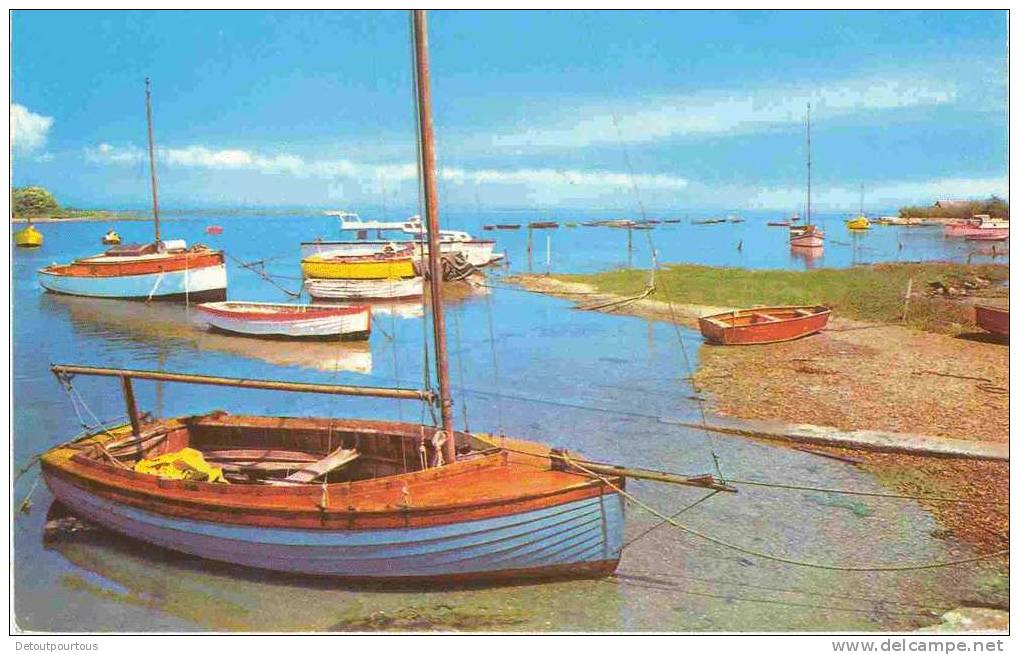 CHICHESTER Harbour From Saltern's Quay Hayling Island  (boat Voilier Bateau Barque ) - Chichester