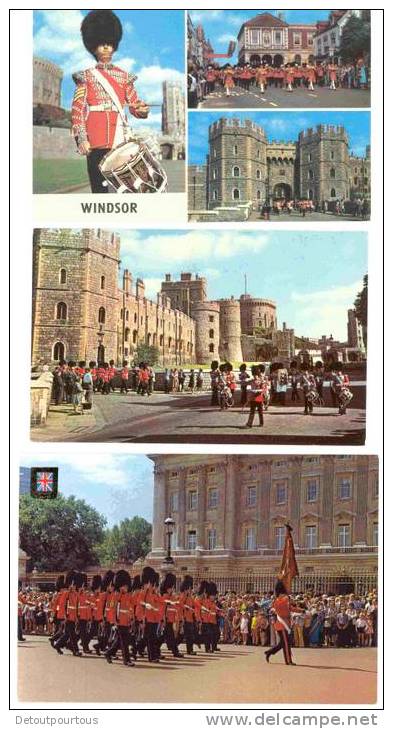 8 Cards Garter Procession Sentries Windsor Queen's Guards Paradensergeant Drummerband Grenadier - Windsor
