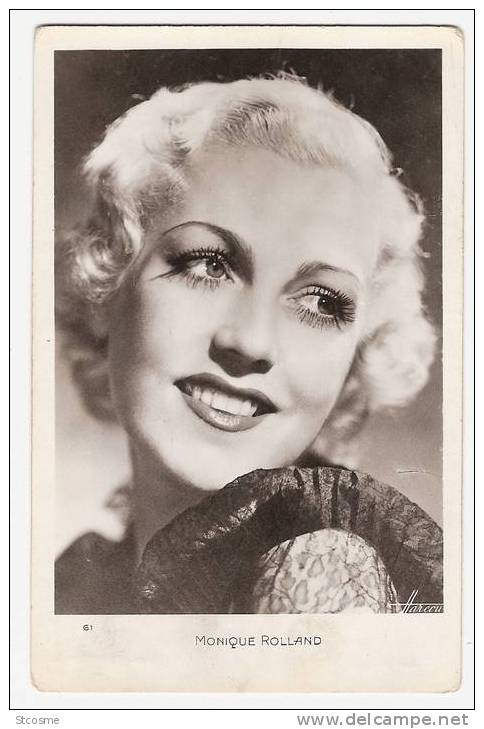 Carte Postale D'artiste / Movie Star Postcard - Monique Rolland (1447) - Acteurs