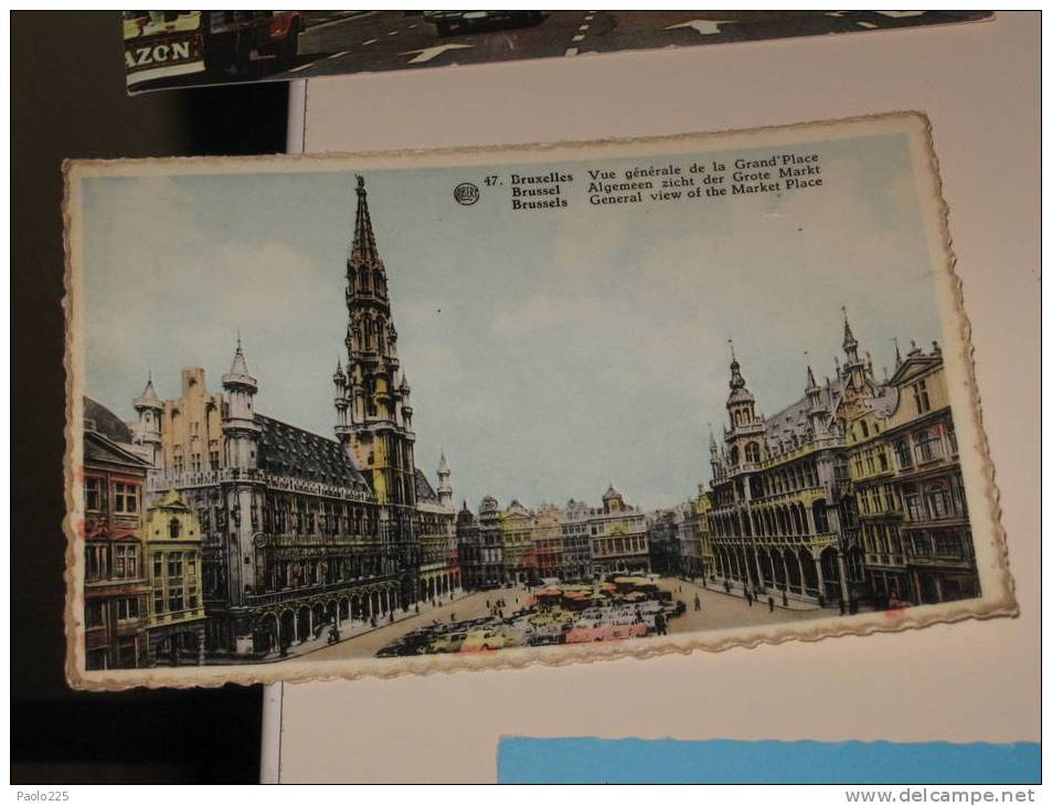 BRUXELLES 1957 VUE GENERALE DE LA GRAND'PLACE Colori VG - Mehransichten, Panoramakarten