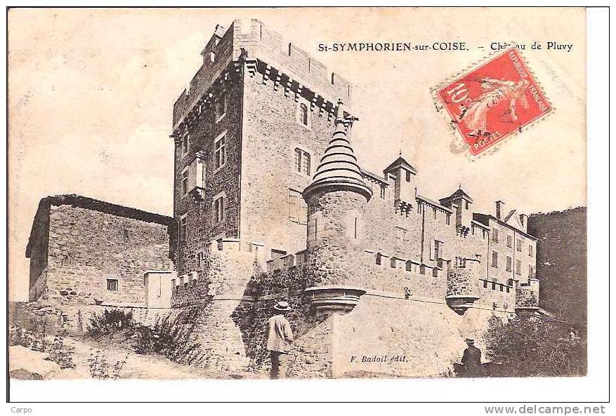SAINT-SYMPHORIEN-SUR-COISE. - Chateau De Pluvy. - Saint-Symphorien-sur-Coise