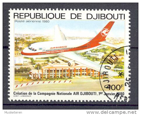 Djibouti 1980 Mi. 270 400 F Aeroplane Luftzeug Creation Of National Airline System AIR DJIBOUTI - Dschibuti (1977-...)