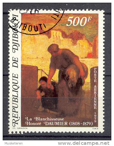 Djibouti 1979 Mi. 258 500 F Death Day Of Todestag Von Honoré Daumier Painter - Dschibuti (1977-...)