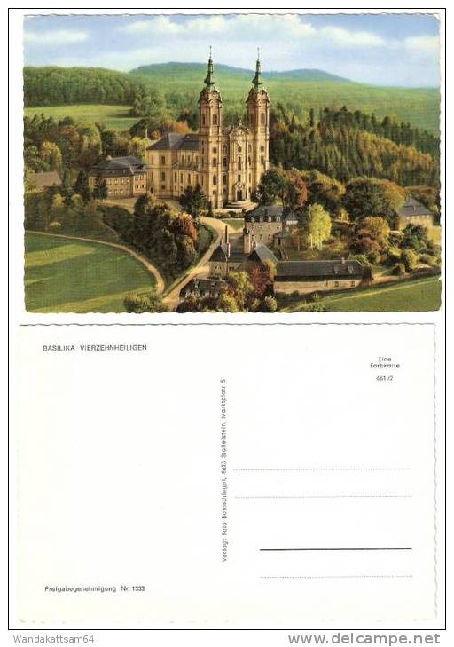 AK BASILIKA VIERZEHNHEILIGEN Bei Bad Staffelstein Landkreis Lichtenfels - Staffelstein