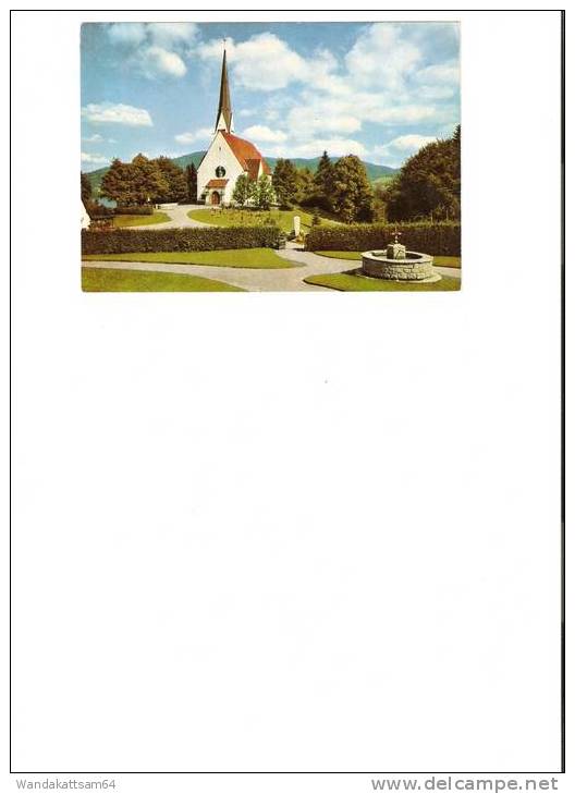 AK BAD WIESSEE Kirche Maria Himmelfahrt Mit Friedhof Kreuzen Brunnen - Bad Wiessee