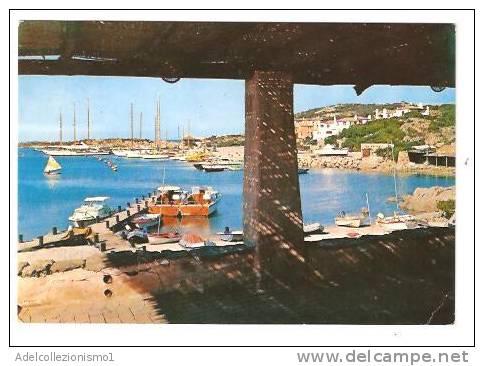 24352)cartolina Illustratoria Costa Smeralda -  Panorama  Del Porto - Olbia