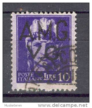 Italy Triest AMG VG 1945 Mi. 12, 10 L Italia Overprinted - Usati