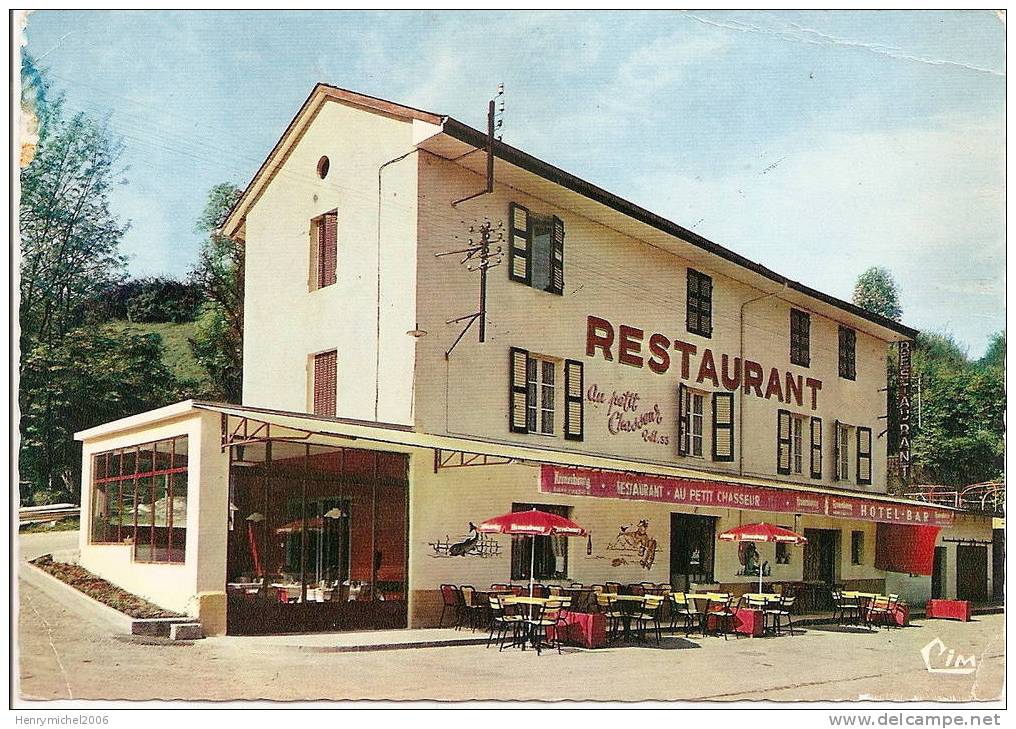 Cpsm Café Restaurant "au Petit Chasseur" Le Cerdon Pont De Préau 01 Ain - Unclassified