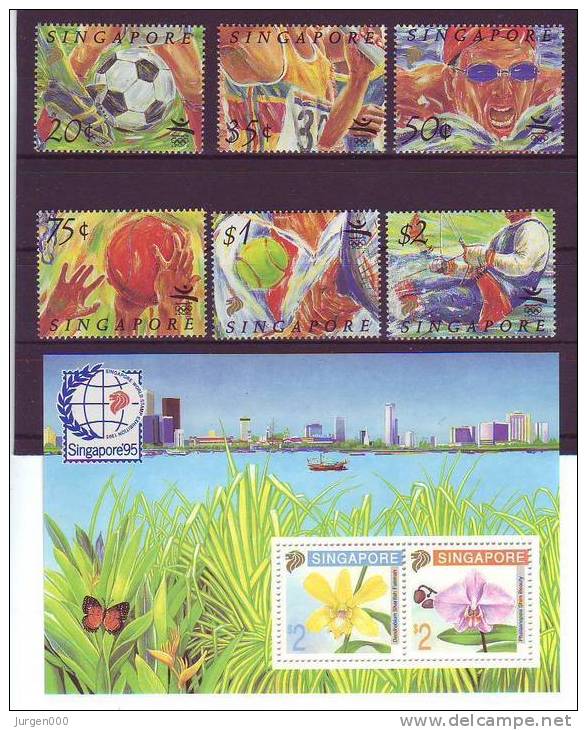 Singapore, BL27, Nr 652/657 **, Michel = 20 Euro (Z20552) - Ete 1992: Barcelone