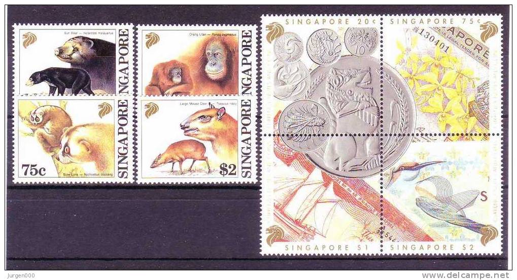 Singapore, 672/675, 676/679 **, Michel = 23 Euro (Z20560) - Monnaies