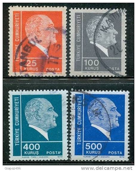 ● TURKIYE  - REPUBBLICA  - 1975  -  Ataturk  -  N.  2146 . . .  Usati  -  Lotto  535 - Used Stamps