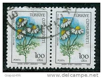 ● TURKIYE  - REPUBBLICA  - 1985  - FIORI  -  N.  2473  Usati , Serie Completa -  Lotto  564 - Usati