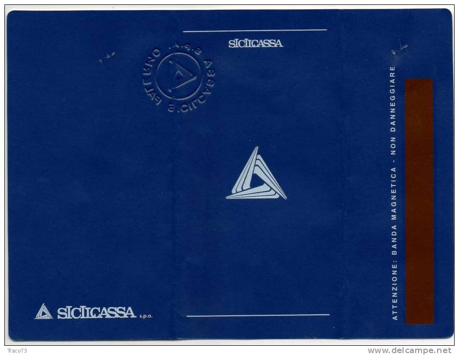 SICILCASSA S.P.A - DIVISIONE DEL BANCO DI SICILIA - LIBRETTO DI DEPOSITO - Bank & Insurance