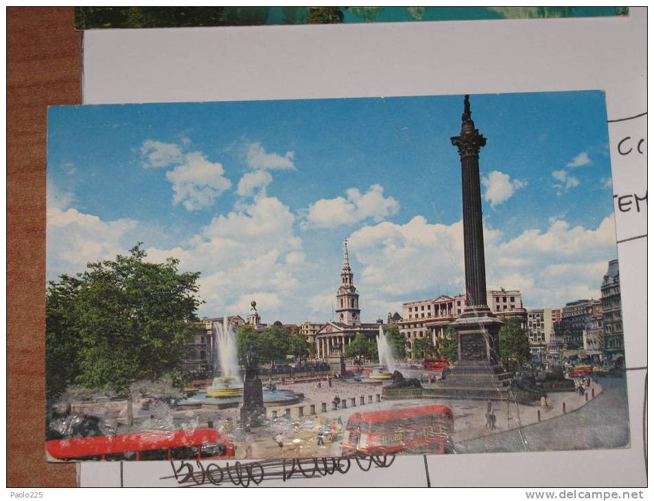 LONDRA LONDON TRafalgar Square 1965 Colori VG - Trafalgar Square