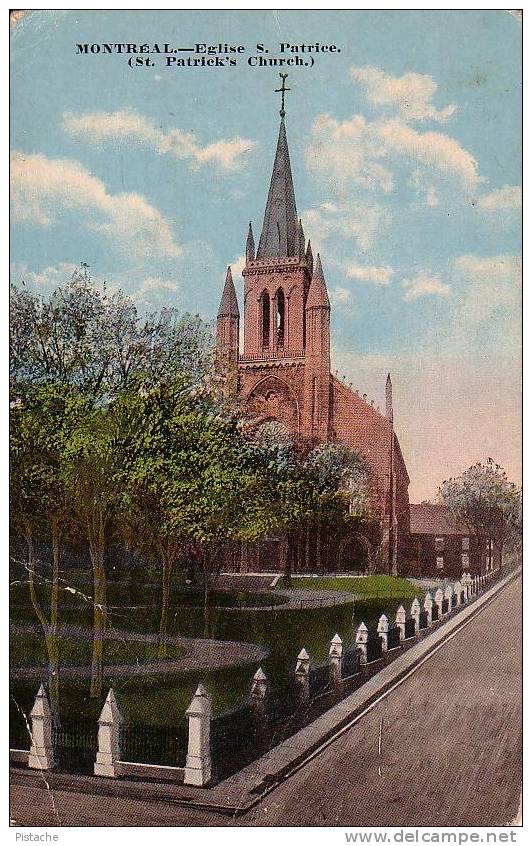 Vers 1905-10 - Saint-Patrick´s Church - Église Saint-Patrice - Montréal Québec - Non Circulée - Montreal