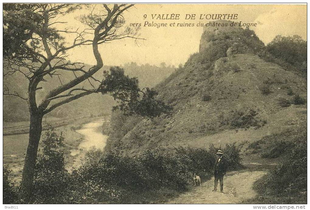 Palogne - Vers Palogne Et Ruines Du Château De Logne - 1923 (animation) - Ferrieres