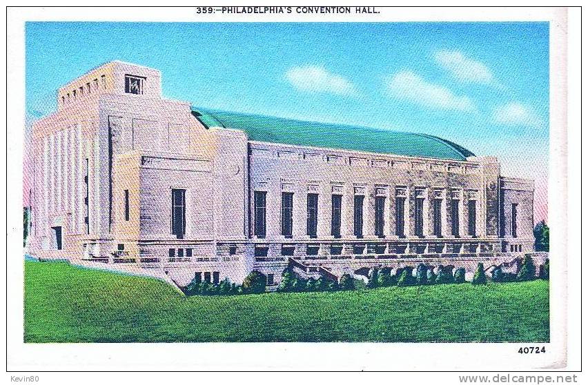 ETATS UNIS Philadelphia's Convention Hall Cpa Couleur - Philadelphia