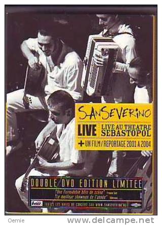 SANSEVERINO   LIVE AU THEATRE SEBASTOPOL  + FILM REPORTAGE 2001 A 2004  2 DVD - Concert Et Musique