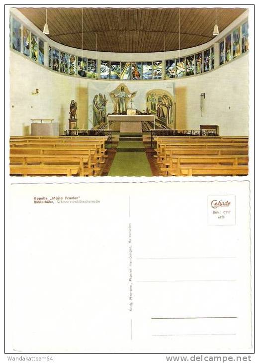 AK Kapelle „Maria Frieden“ Bühlerhöhe, Schwarzwaldhochstraße Innenansicht Bänke Mit Altarraum - Buehl
