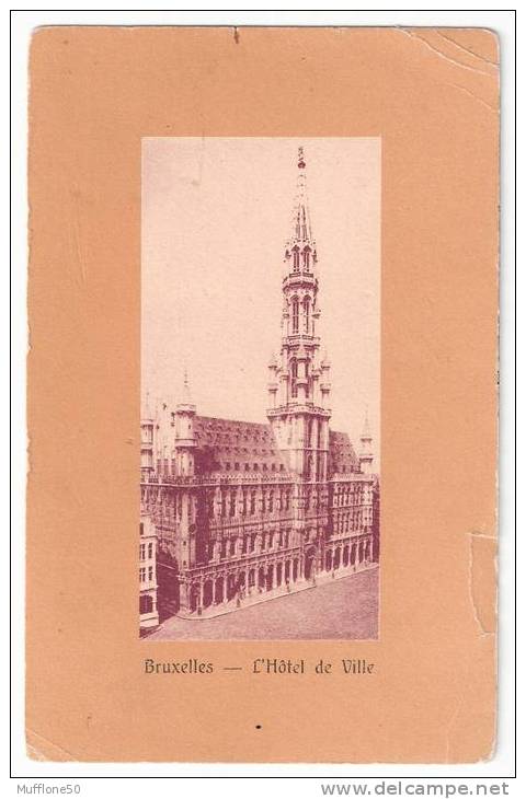 Belgio 1967. Cartolina Viaggiata  BRUXELLES - L´Hotel De Ville. - Cafés, Hôtels, Restaurants