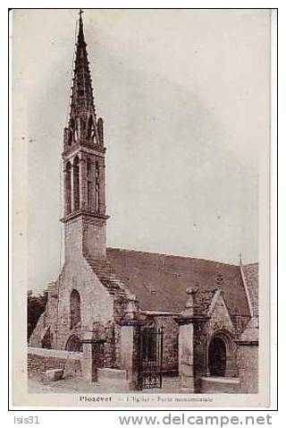 Dép29 - RF4503 - Plozevet - L´ église - Porte Monumentale - état - Plozevet