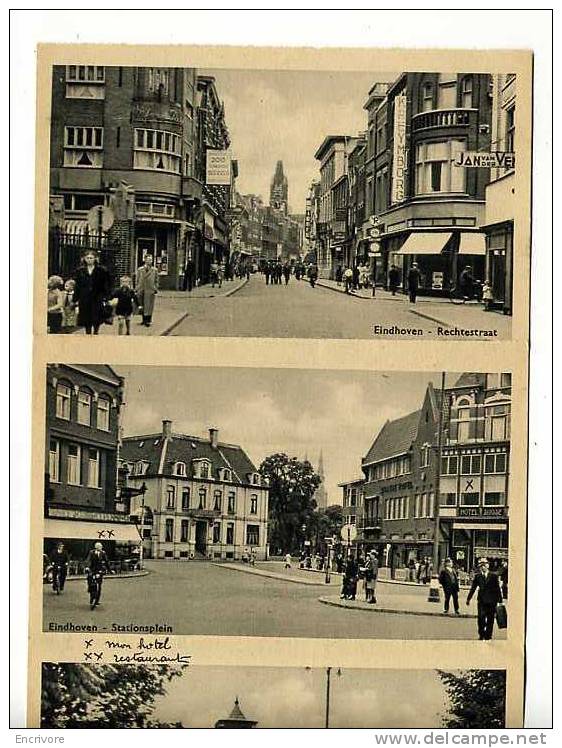 EINDHOVEN 4 Vues Rechtestraat Stationsplein Van Abbe Museum Gemeenehuis - Eindhoven