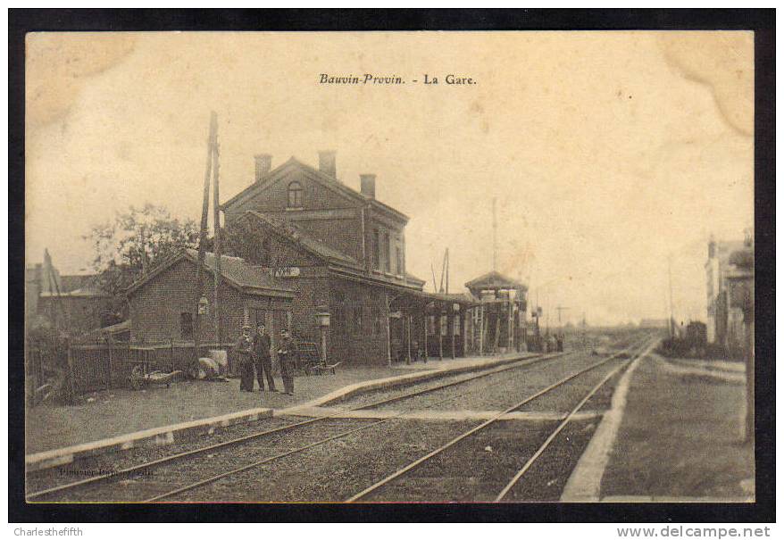 RARE !! *** BAUVIN - GARE  *** Regardez Mes Autres Cpa Bauvin !! - Autres & Non Classés