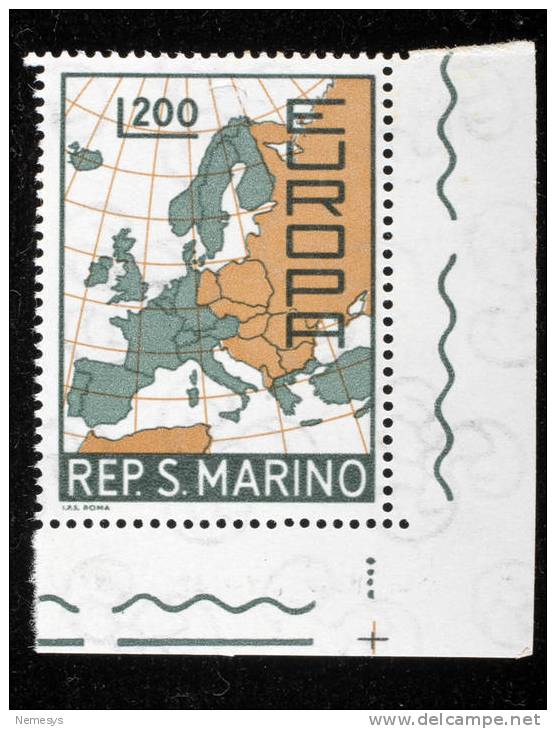 1967 SAN MARINO EUROPA UNITA** MNH BDF SASS 742 - Unused Stamps