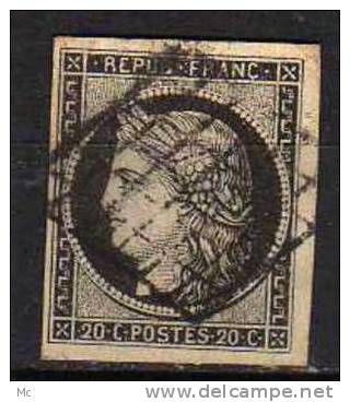 France N ° 3 Oblitéré ° TTB  . - 1849-1850 Ceres