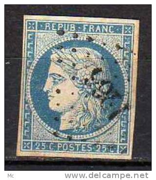 France N ° 4 Oblitéré °  . - 1849-1850 Ceres