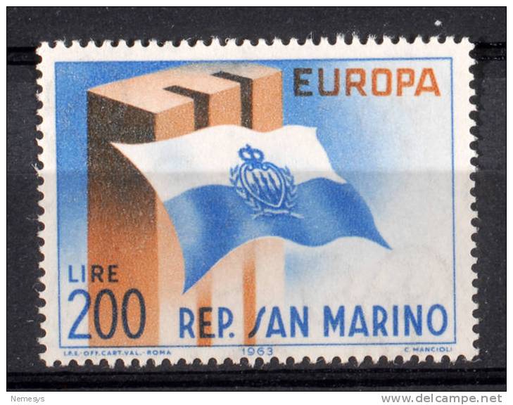 1963 SAN MARINO EUROPA UNITA** MNH  SASS 659 - Unused Stamps