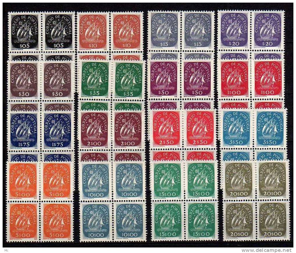 Portugal N° 628 / 643 Luxe ** En Blocs De 4 - Unused Stamps
