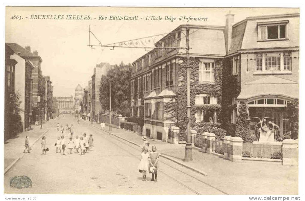 BRUXELLES-IXELLES - RUE EDITH-CAVELLE - L'ECOLE BELGE D'INFERMIERES - Elsene - Ixelles