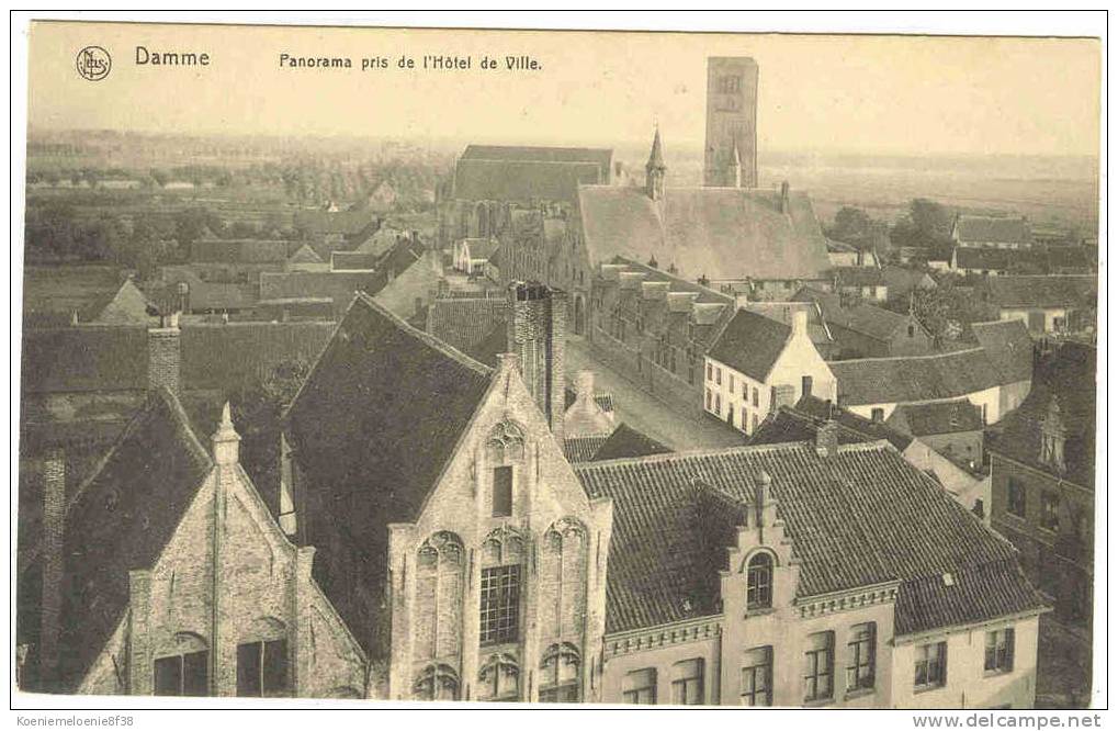 DAMME - PANORAMA PRIS DE L'HOTEL DE VILLE - Damme