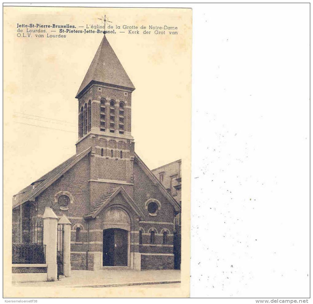 ST-PIETERS-JETTE  - KERK DER GROT VAN OLV VAN LOURDES - Jette