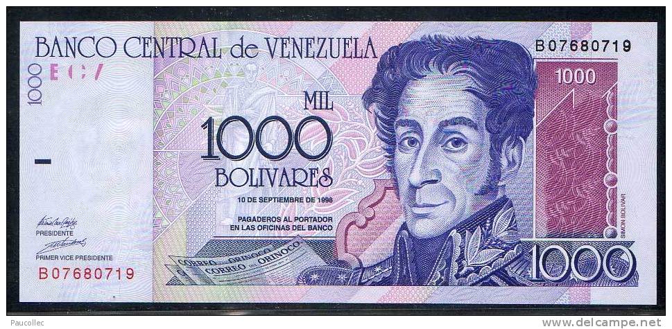 Billet 1000 Bolivares NEUF 10/10 émission Du 10/09//98: Billet Scanné= Billet Livré - Venezuela