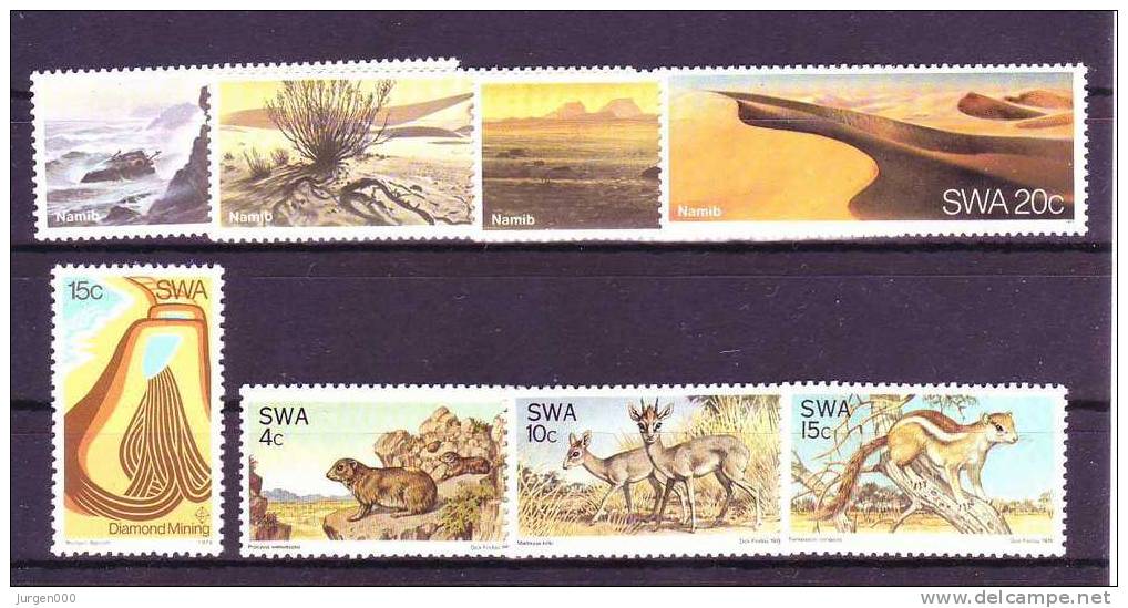 Nr 400, 420/422, 427/430 **, Michel = 23 Euro (Z20868) - Namibie (1990- ...)