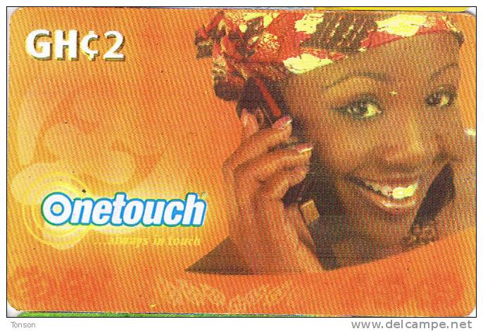 Ghana, GH C2, Onetouch, Always In Touch, Woman. - Ghana