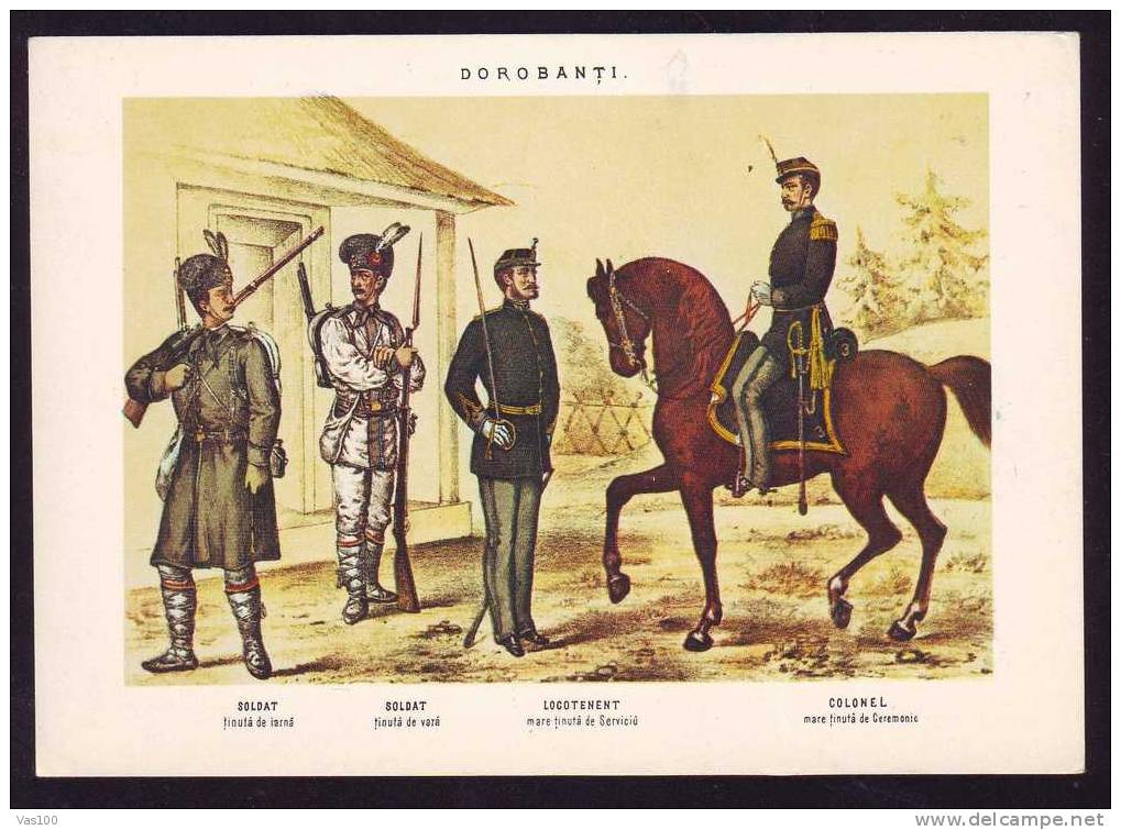 OLD UNIFORM, Militaria Police-Gendarmerie-Army,p Ostcard Romania. - Police - Gendarmerie