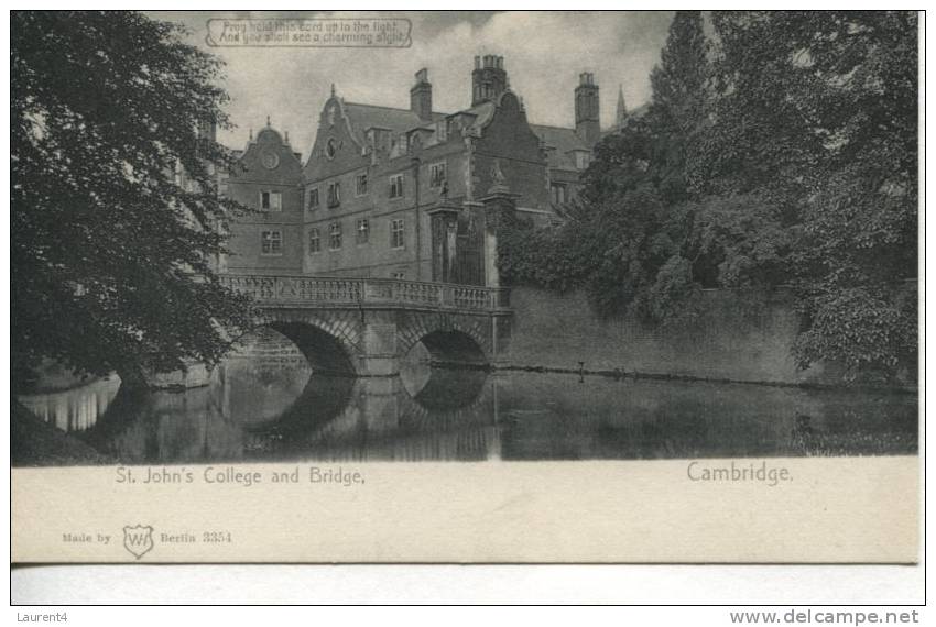 Carte Postale Ancienne  - Very Old Ostcard - St John´s College - Cambridge