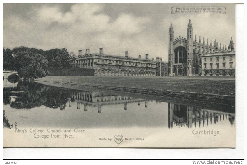 Carte Postale Ancienne  - Very Old Ostcard - King´s College - Cambridge