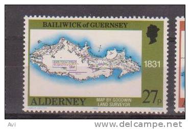 Alderney GB Maps 27p .UMM - Alderney