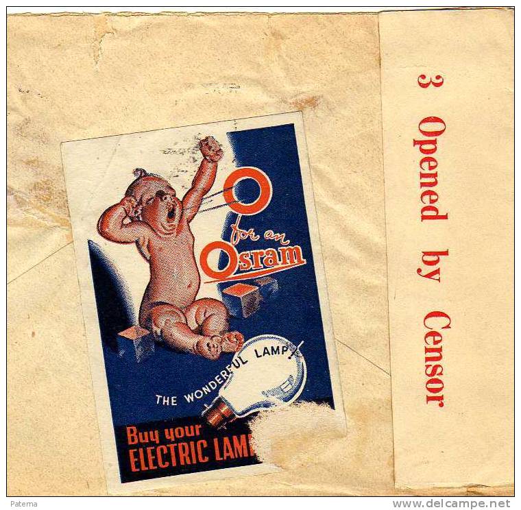 3351 Carta, MELBOURNE ( Australia) 1942.  Censura, Censor 347 - Lettres & Documents