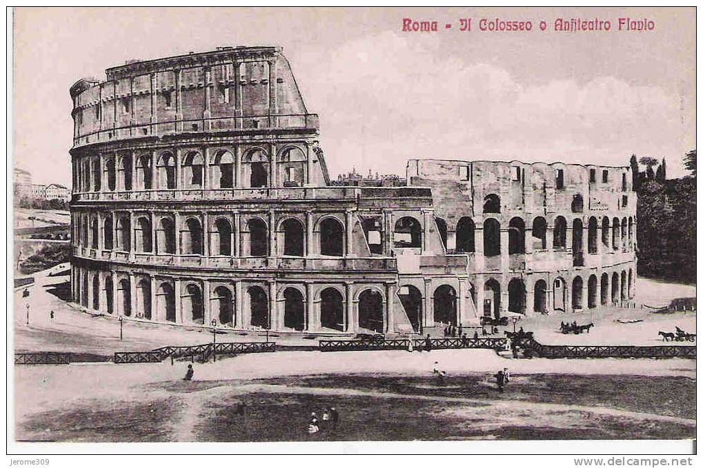 ITALIE - ROMA - ROME - CPA - Il Colosseo O Anfiteatro Flavio - Le Colisée - Colosseum