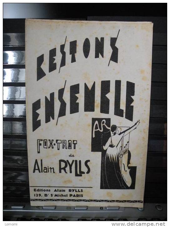 *Restons Ensembe Fox Trot De Alain Rylls -  Partitions Pour Orchestres,Paroles Et Musique ) - Musicals