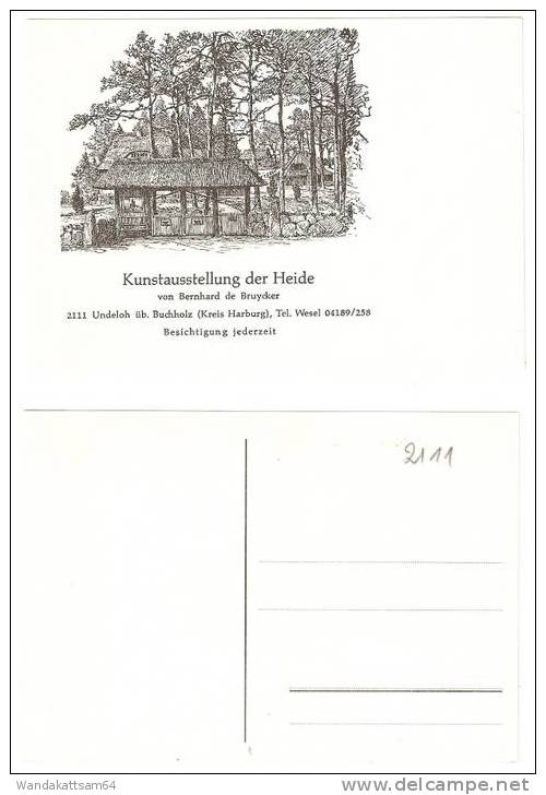 AK Kunstausstellung Der Heide  Von Bernhard De Bruycker  2111 Undeloh üb. Buchholz (Kreis Harburg) - Buchholz