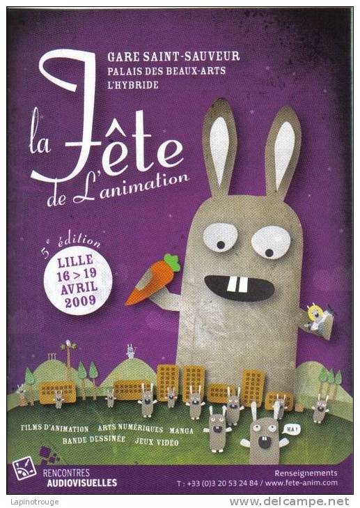 Programme Fête Animation Lille 2009 - Autres & Non Classés