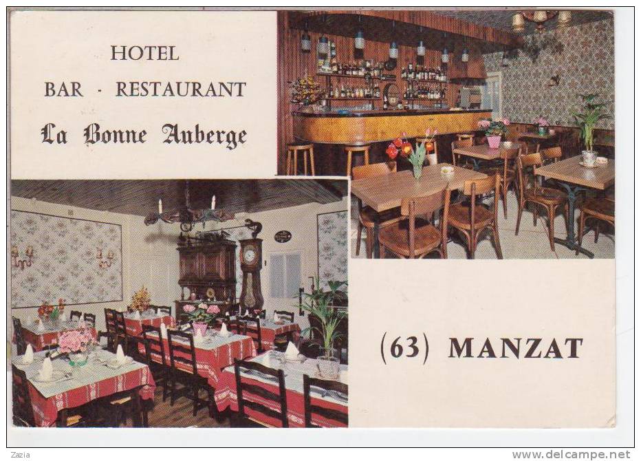 63.368/  MANZAT -hôtel "la Bonne Auberge"(cpm ) - Manzat
