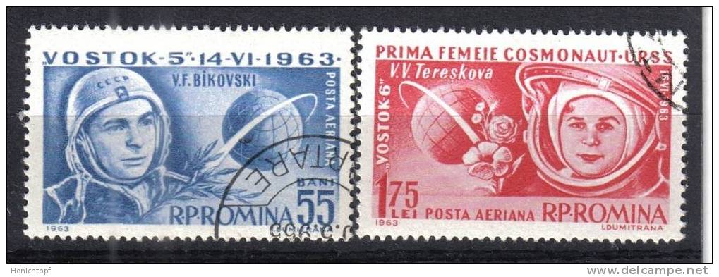 Rumänien; 1963; Michel 2171/2 O; Wostok - Europe